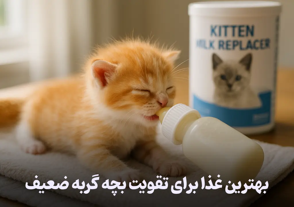 بهترین غذا برای تقویت بچه گربه ضعیف