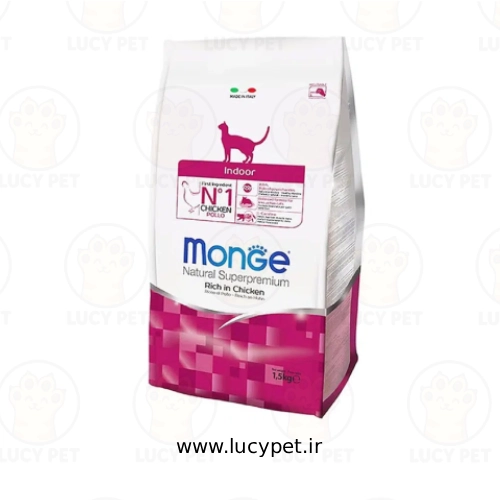 غذای خشک گربه ایندور طعم مرغ مونژه