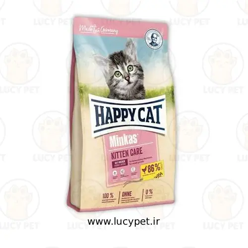 غذای خشک گربه مینکاس کیتن هپی کت Happy Cat وزن 10 کیلوگرم