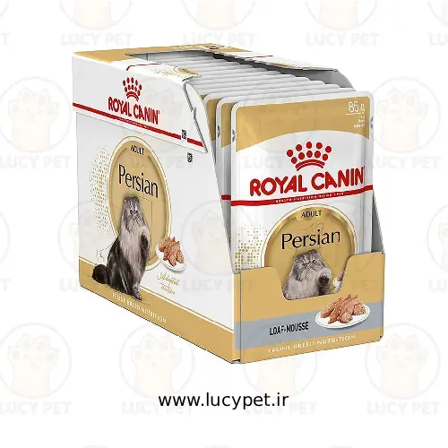 غذای پوچ گربه رویال کنین مدل پرشین ادلت ROYAL CANIN ADULT PERSIAN 85 G بسته 12 تایی